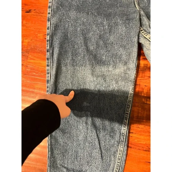 LL Bean Womens High Waist Denim Plus Sz 18 Classic Heritage 90s Flaw Retro Mom - Picture 2 of 7